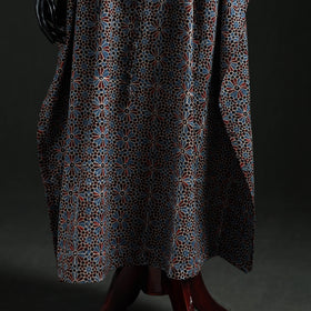 Ajrakh Hand Block Print Natural Dyed Cotton Kaftan (Long) 75