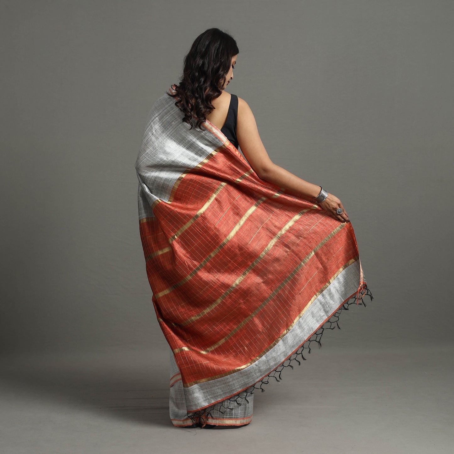 Festive Desi Tussar Silk Bhagalpuri Handloom Saree 14