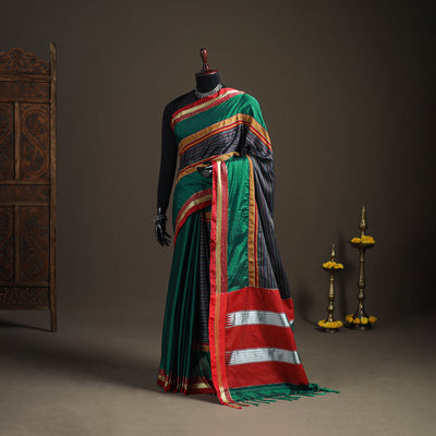 Mercerised Cotton Silk Khun Saree with Blouse Piece 31