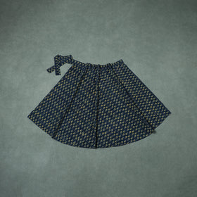 Ajrakh Hand Block Print Cotton Wrap Around Skirt 04