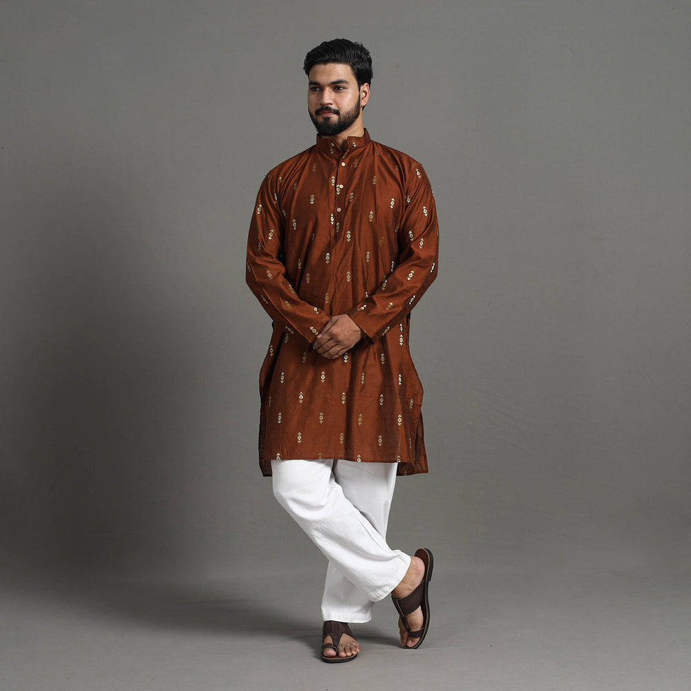  Silk Plain Men Kurta