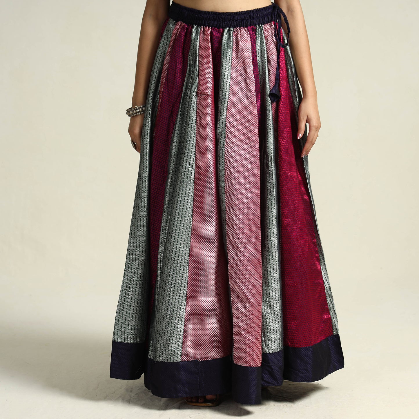 Multicolor - Khun Patchwork 24 Kali Cotton Long Skirt 18