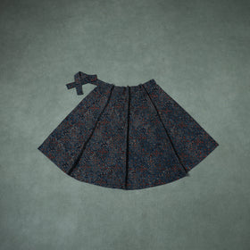 Ajrakh Hand Block Print Cotton Wrap Around Skirt 06