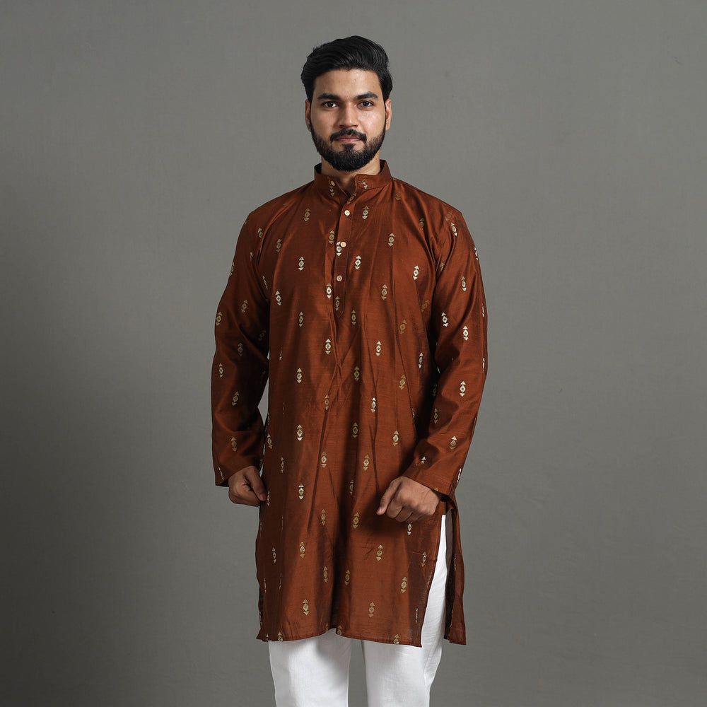  Silk Plain Men Kurta