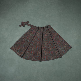 Ajrakh Hand Block Print Cotton Wrap Around Skirt 08