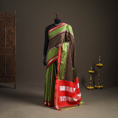 Mercerised Cotton Silk Khun Saree with Blouse Piece 32