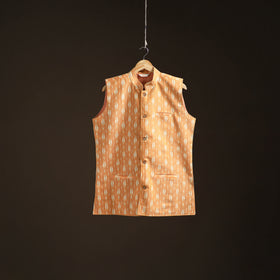 Pochampally Ikat Cotton Men Nehru Jacket 02