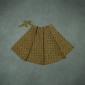 Ajrakh Hand Block Print Cotton Wrap Around Skirt 09
