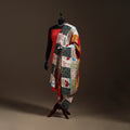 Multicolor - Bengal Hand Embroidery Patchwork Reversible Silk Kantha Dupatta 85