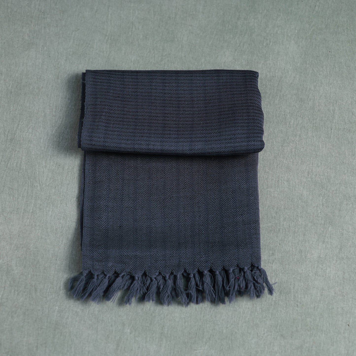 Grey - Kumaun Handwoven Pure Merino Wool Stole 96