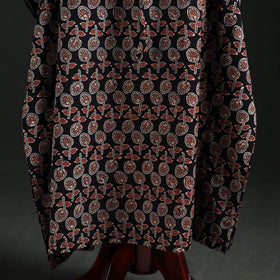 Ajrakh Hand Block Print Natural Dyed Cotton Kaftan (Long) 77