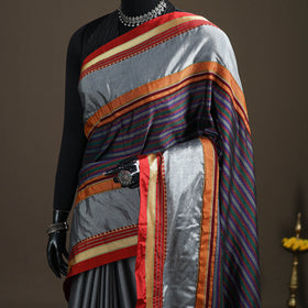Mercerised Cotton Silk Khun Saree with Blouse Piece 33