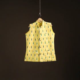 Pochampally Ikat Cotton Men Nehru Jacket 03