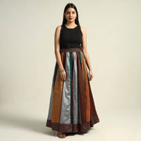 Multicolor - Khun Patchwork 24 Kali Cotton Long Skirt 20