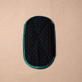 Black - handmade cotton fridge handle cover 88 - handcrafted