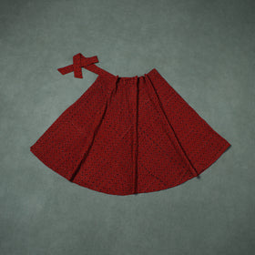 Ajrakh Hand Block Print Cotton Wrap Around Skirt 16