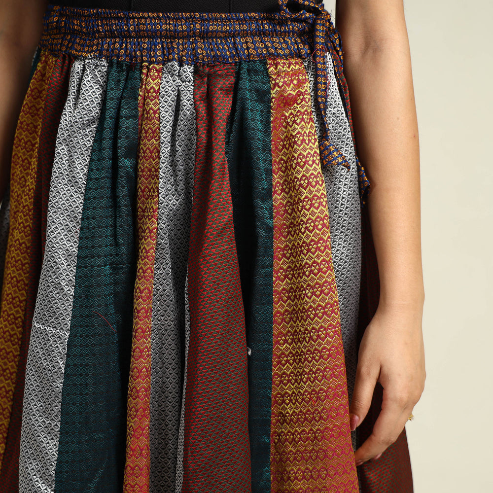 Multicolor - Khun Patchwork 24 Kali Cotton Long Skirt 20