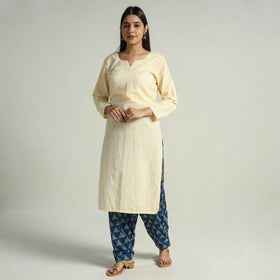 Blue - Bagru Block Printed Cotton Elasticated Salwar 12