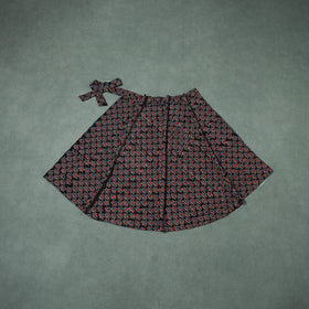 Ajrakh Hand Block Print Cotton Wrap Around Skirt 18