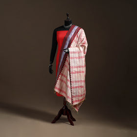 Multicolor - Bengal Hand Embroidery Patchwork Reversible Silk Kantha Dupatta 86