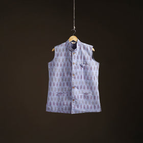 Pochampally Ikat Cotton Men Nehru Jacket 01