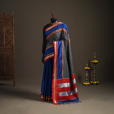 Mercerised Cotton Silk Khun Saree with Blouse Piece 35