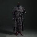 Ajrakh Hand Block Print Natural Dyed Cotton Kaftan (Long) 79