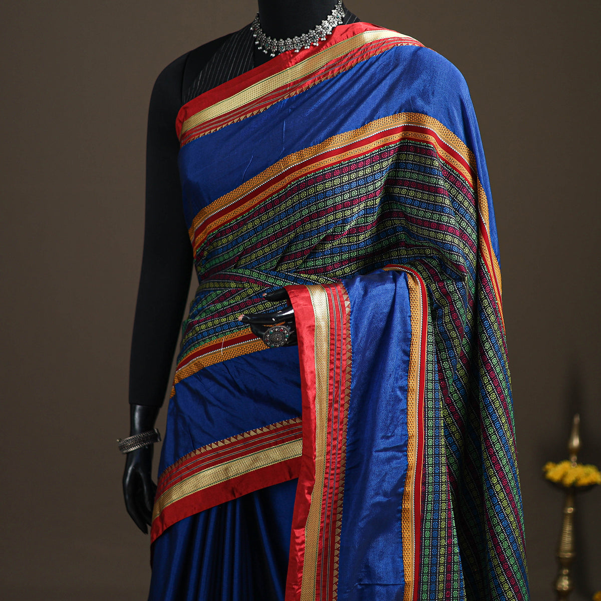 Mercerised Cotton Silk Khun Saree with Blouse Piece 35