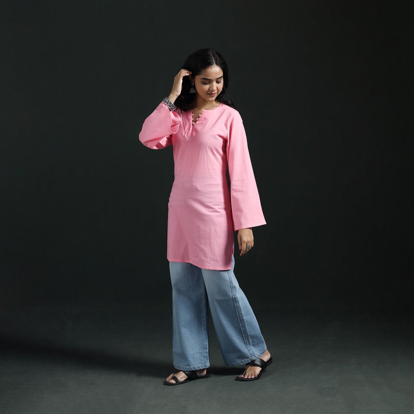 Plain Cotton Short Kurta for Women 13