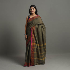 Traditional Kanchipuram Cotton Saree with Zari Border 78