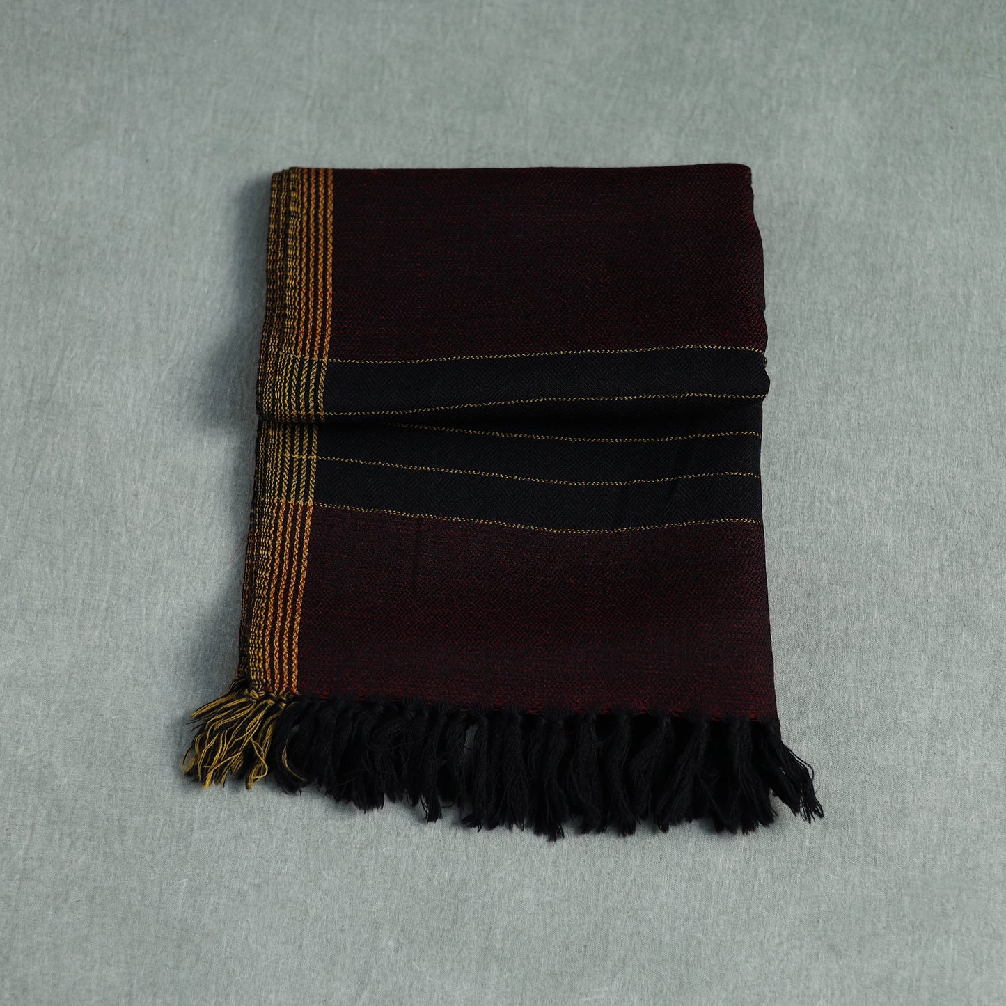 Kumaun Handwoven Pure Merino Wool Stole 83