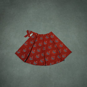 Ajrakh Hand Block Print Cotton Wrap Around Skirt 24