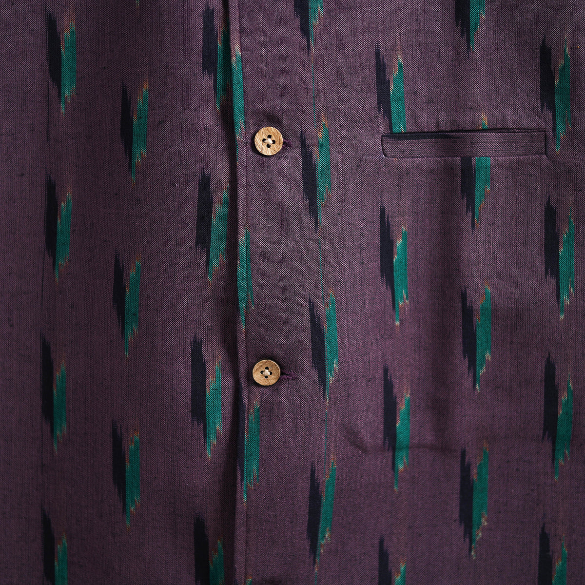 Pochampally Ikat Cotton Men Nehru Jacket 12