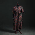 Ajrakh Hand Block Print Natural Dyed Cotton Kaftan (Long) 80