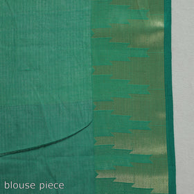 Green - bengal pure cotton zari tant handloom saree 64