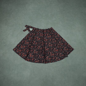 Ajrakh Hand Block Print Cotton Wrap Around Skirt 26