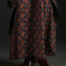Ajrakh Hand Block Print Natural Dyed Cotton Kaftan (Long) 80