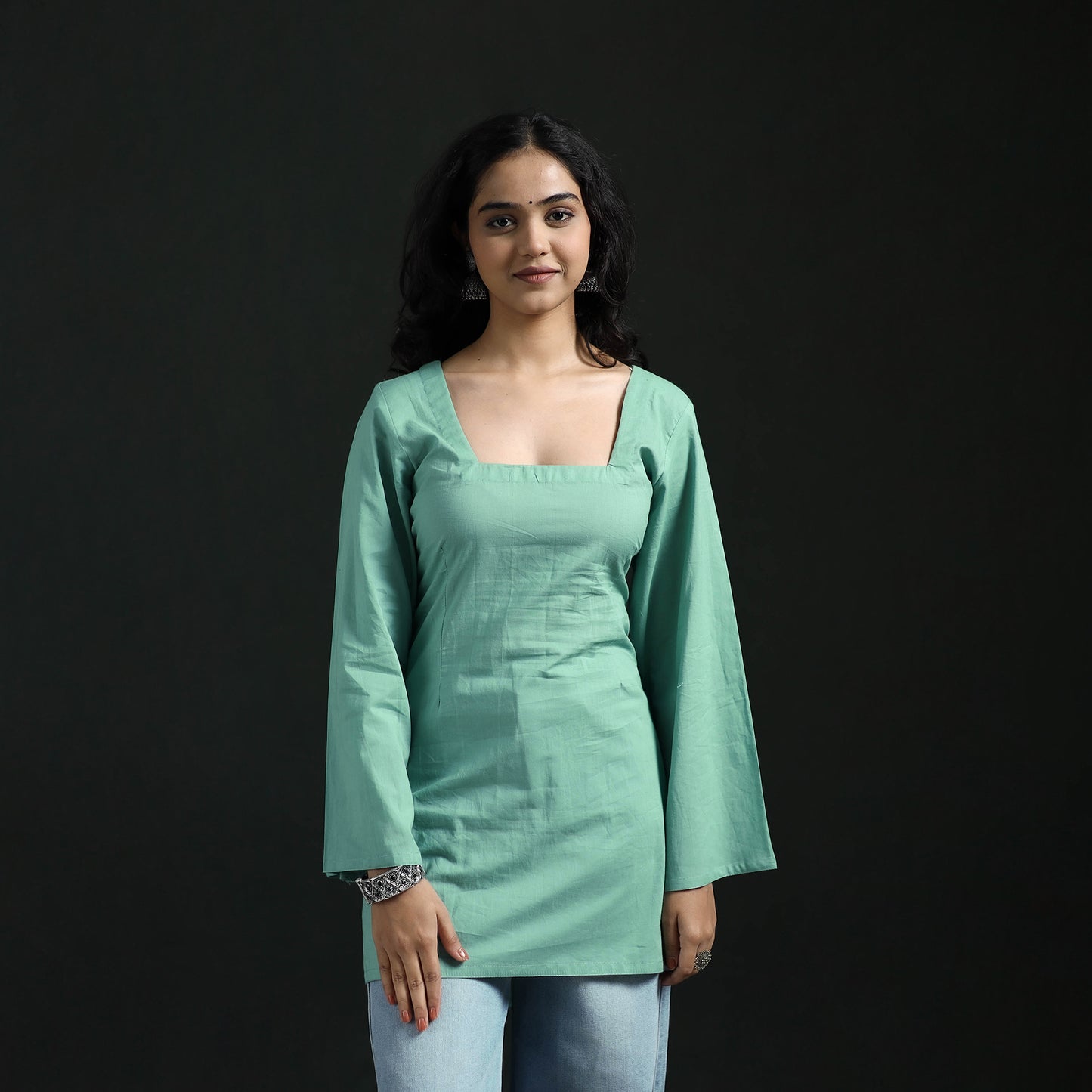 Plain Cotton Short Kurta for Women 17