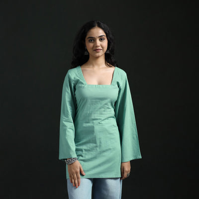 Plain Cotton Short Kurta for Women 17