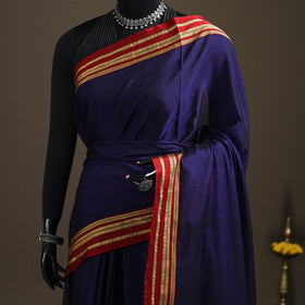 Mercerised Cotton Silk Plain Saree with Blouse Piece 37