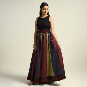Multicolor - Khun Patchwork 24 Kali Cotton Long Skirt 23