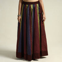 Multicolor - Khun Patchwork 24 Kali Cotton Long Skirt 23