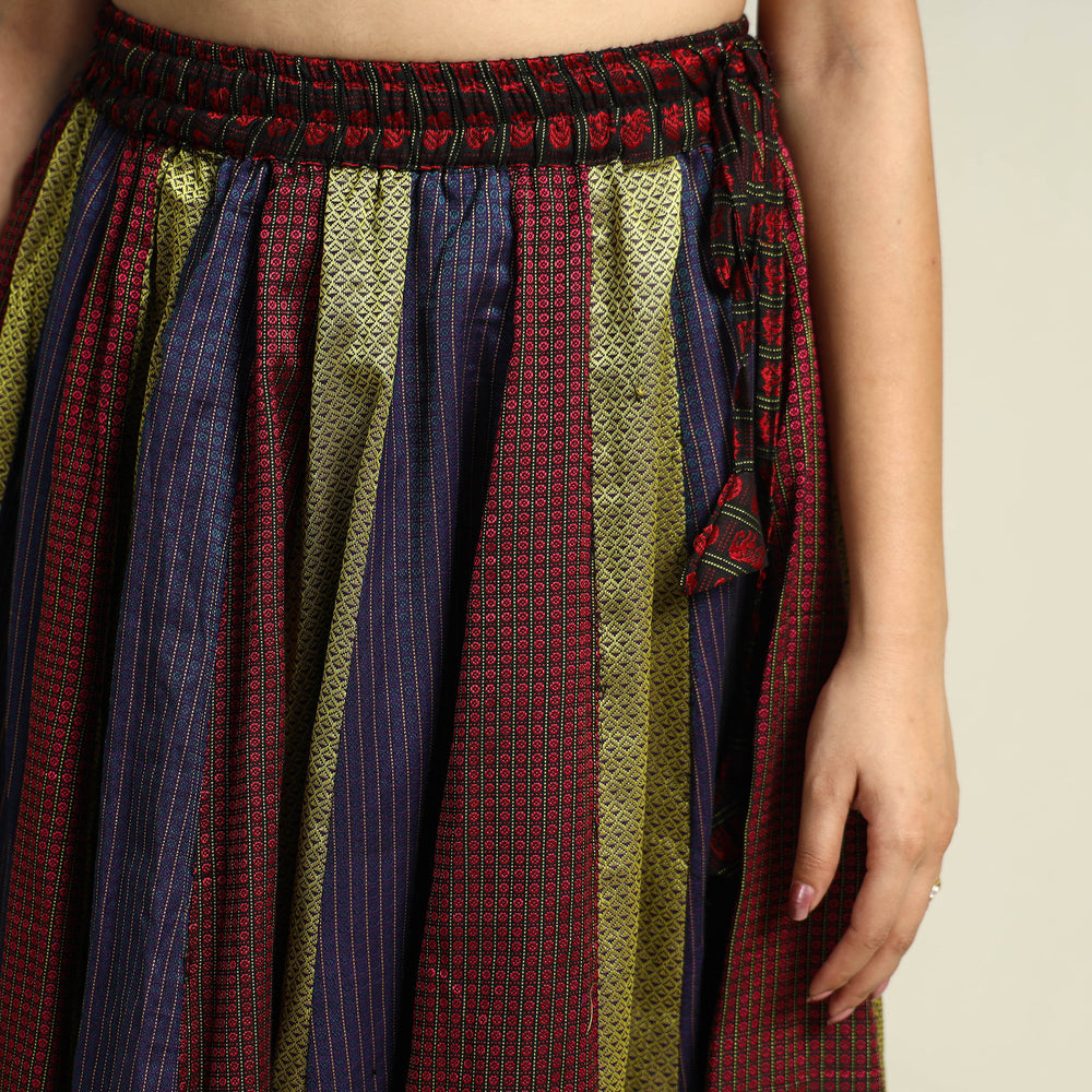 Multicolor - Khun Patchwork 24 Kali Cotton Long Skirt 23