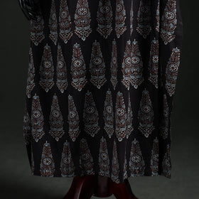 Ajrakh Hand Block Print Natural Dyed Cotton Kaftan (Long) 82