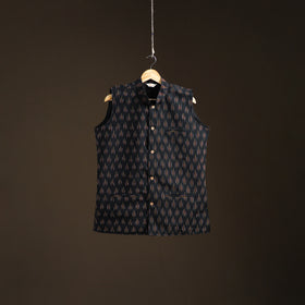 Pochampally Ikat Cotton Men Nehru Jacket 04