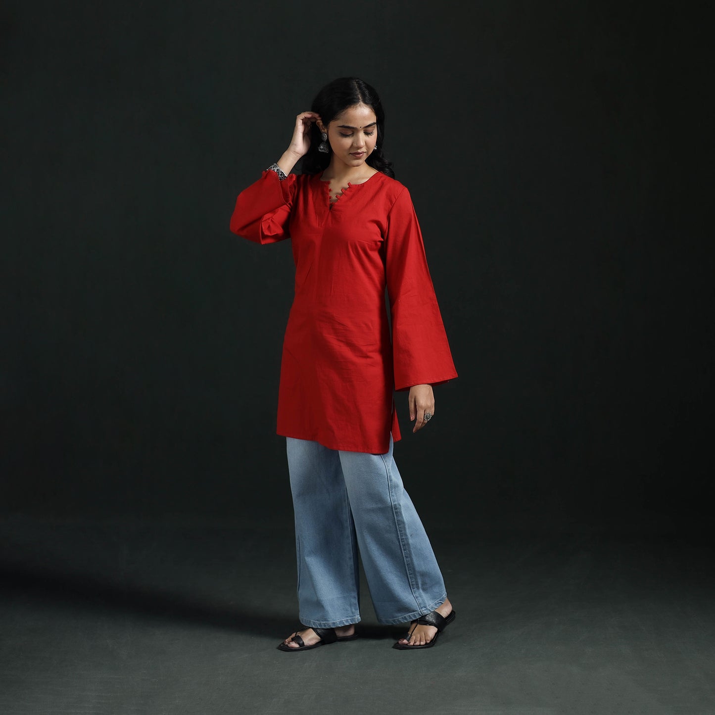 Plain Cotton Short Kurta for Women 15