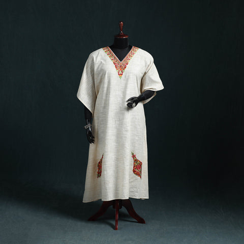 Kashmiri Aari Hand Embroidered Cotton Kaftan (Long) 36
