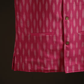 Pochampally Ikat Cotton Men Nehru Jacket 05