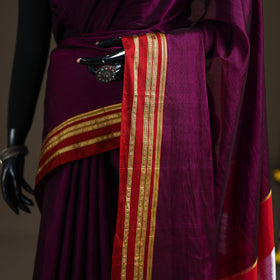 Mercerised Cotton Silk Plain Saree with Blouse Piece 40