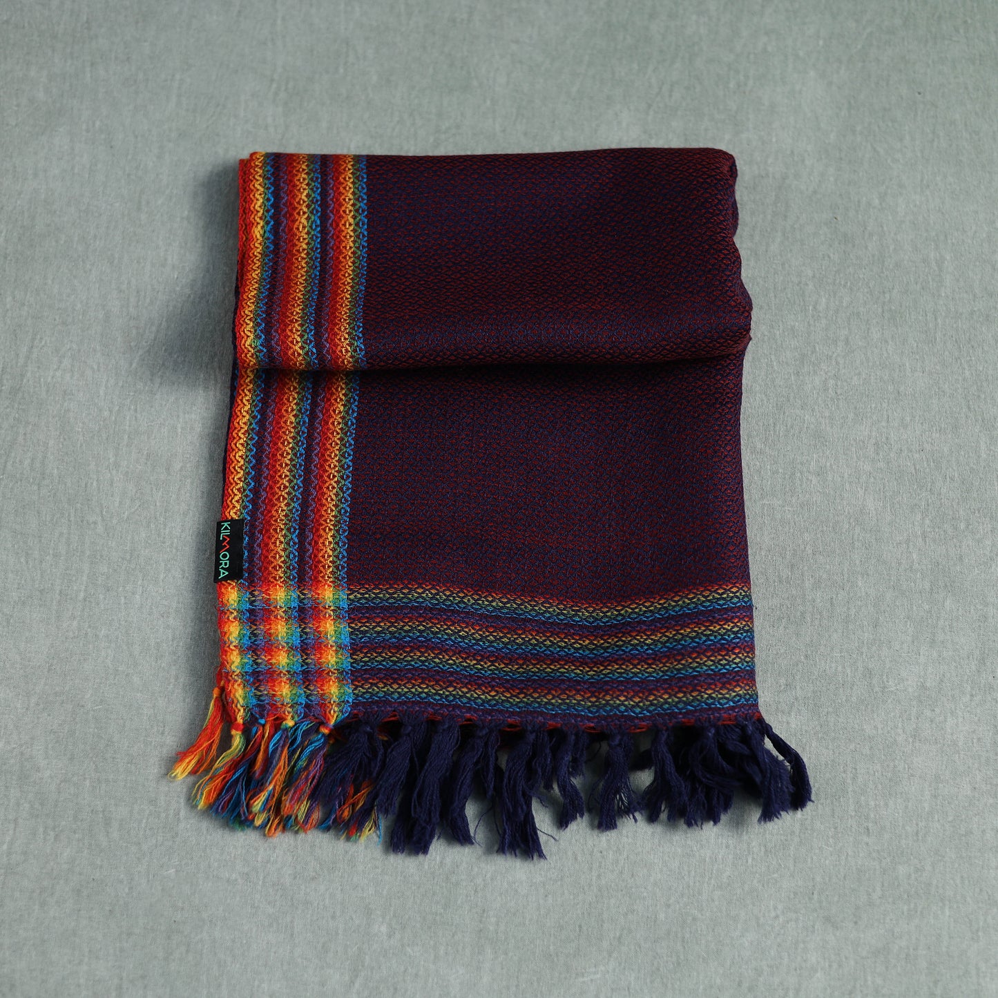 Kumaun Handwoven Pure Merino Wool Stole 65
